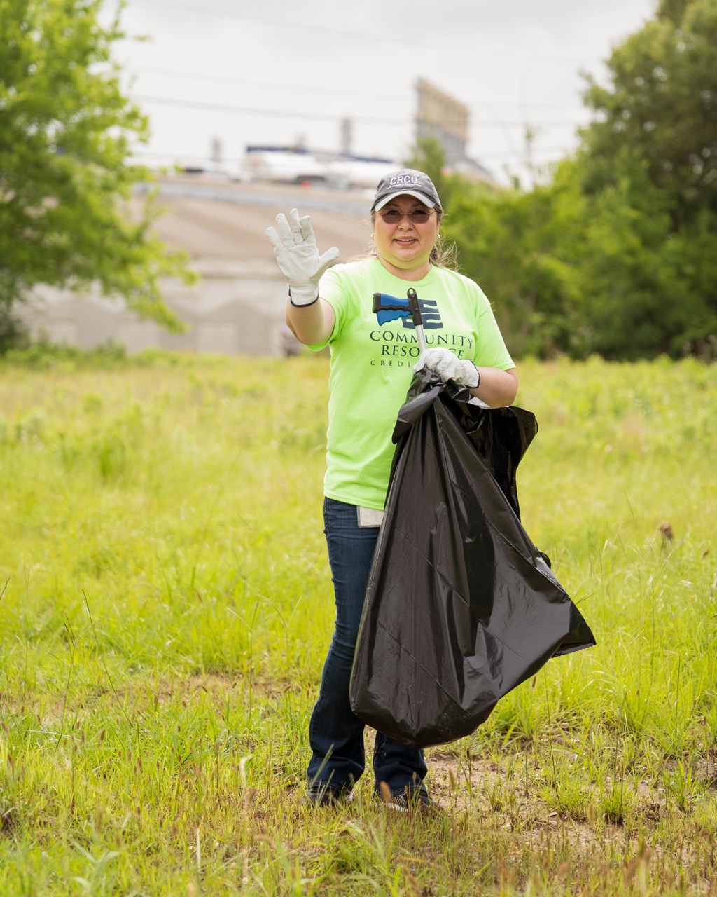 Trash Day Texas Volunteers Community Resource Credit Union